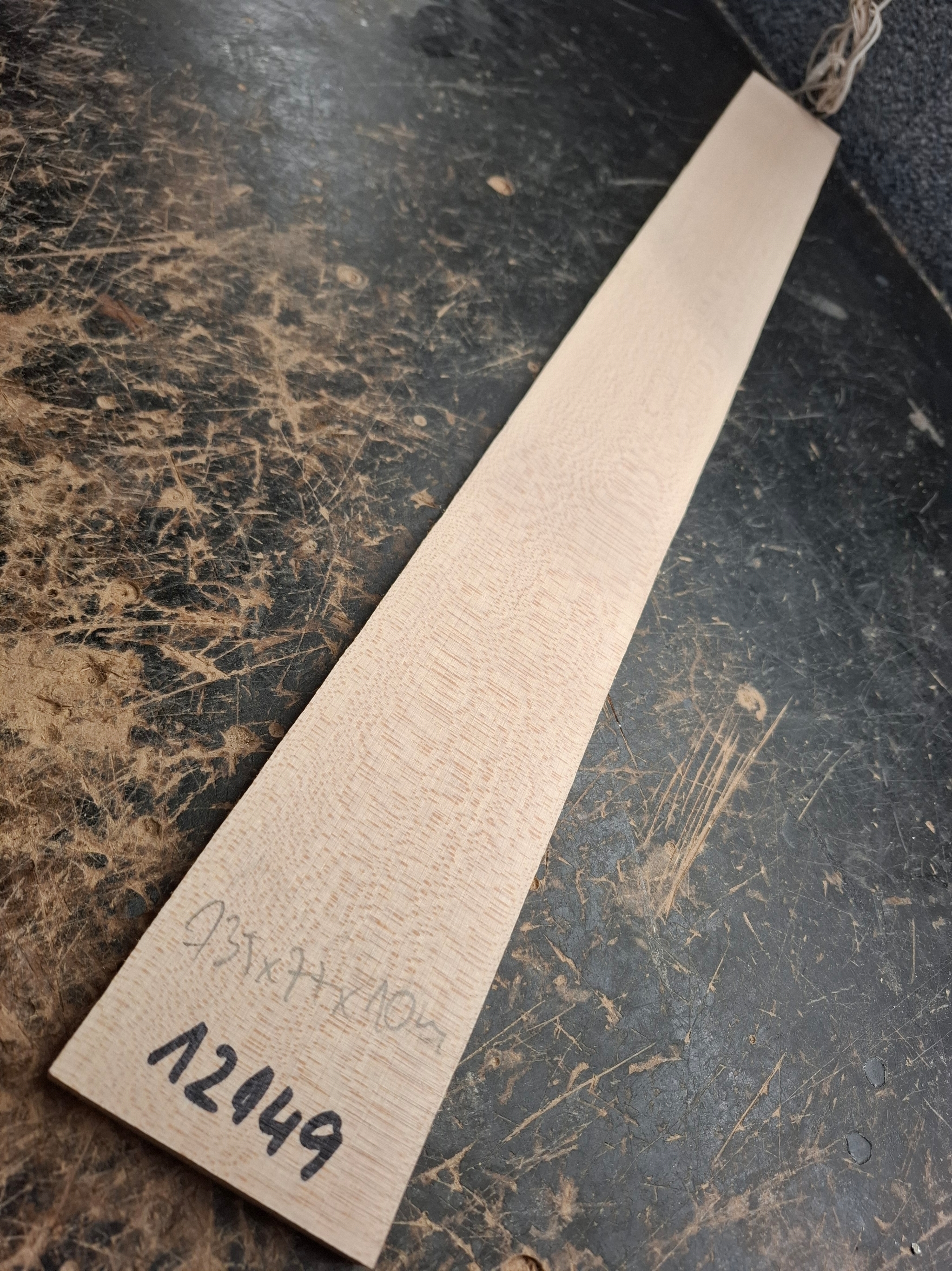 American Hard Maple Bass Fingerboard Blank 12149