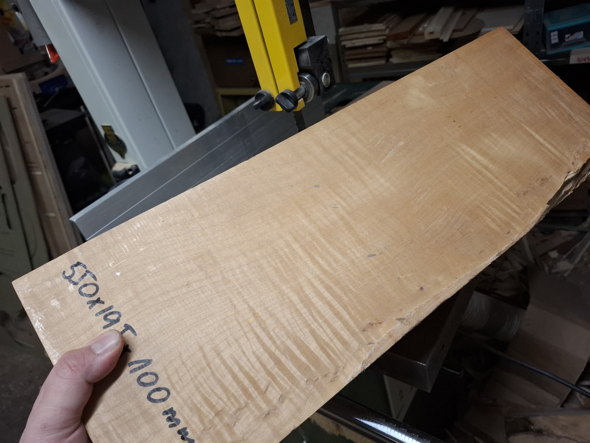 Curly Maple Billet 100mm 2007. 12152