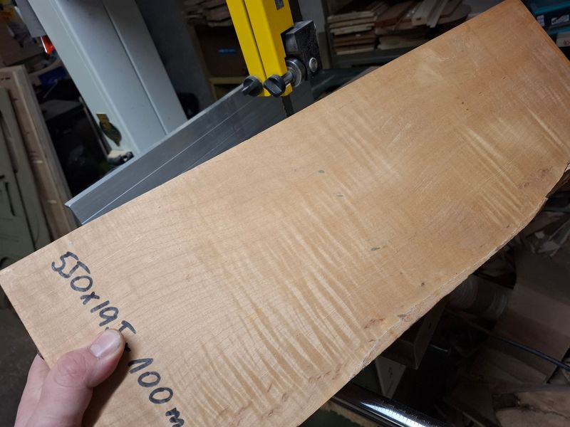 Curly Maple Billet 100mm 2007. 12152