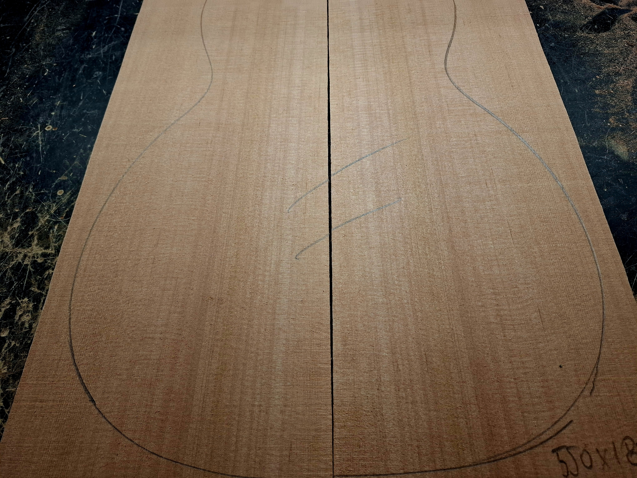 Canadian Cedar AA Parlour Soundboard 12164