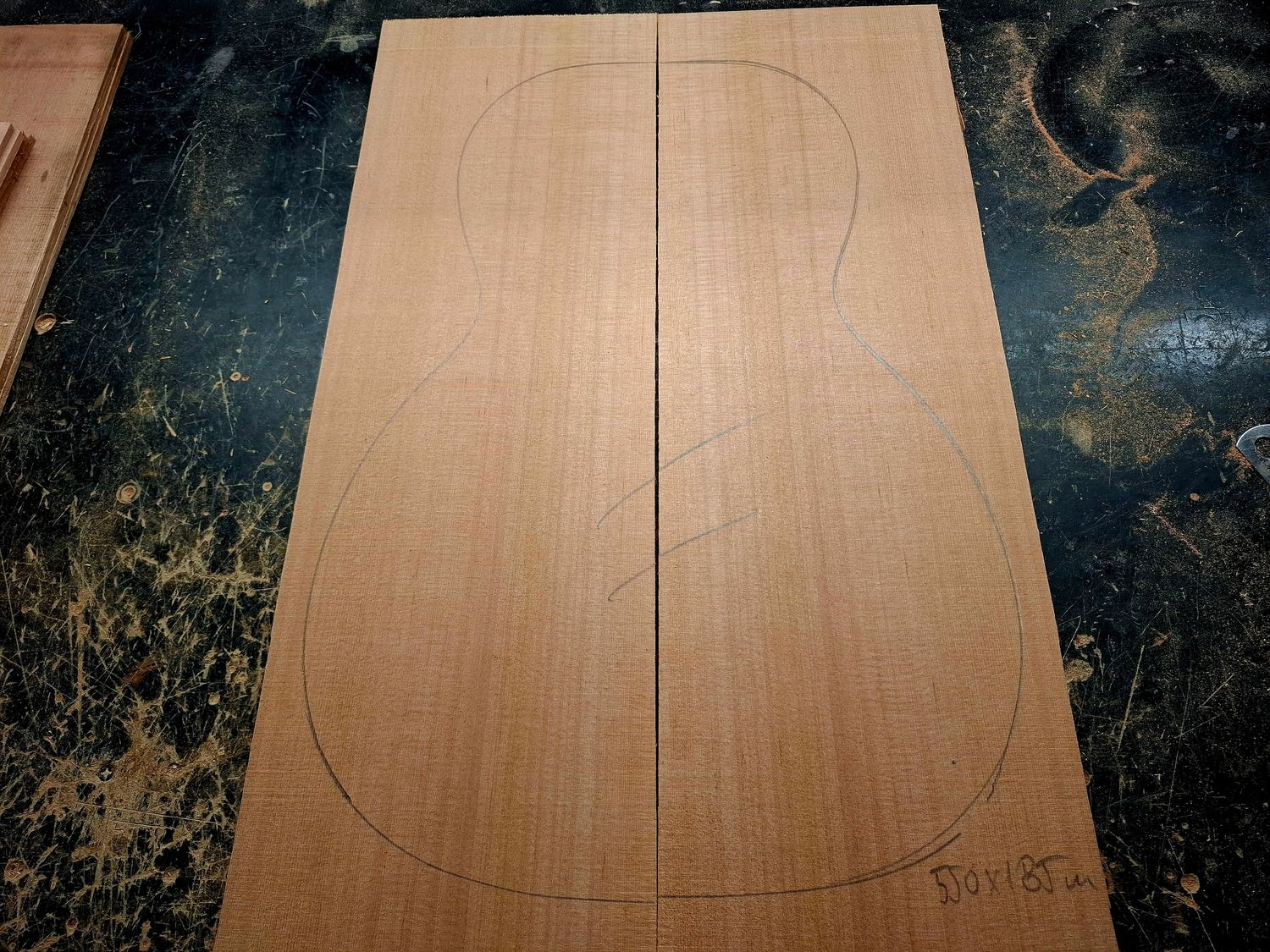 Canadian Cedar AA Parlour Soundboard 12164 Canadian Cedar AA Parlour Soundboard 12164