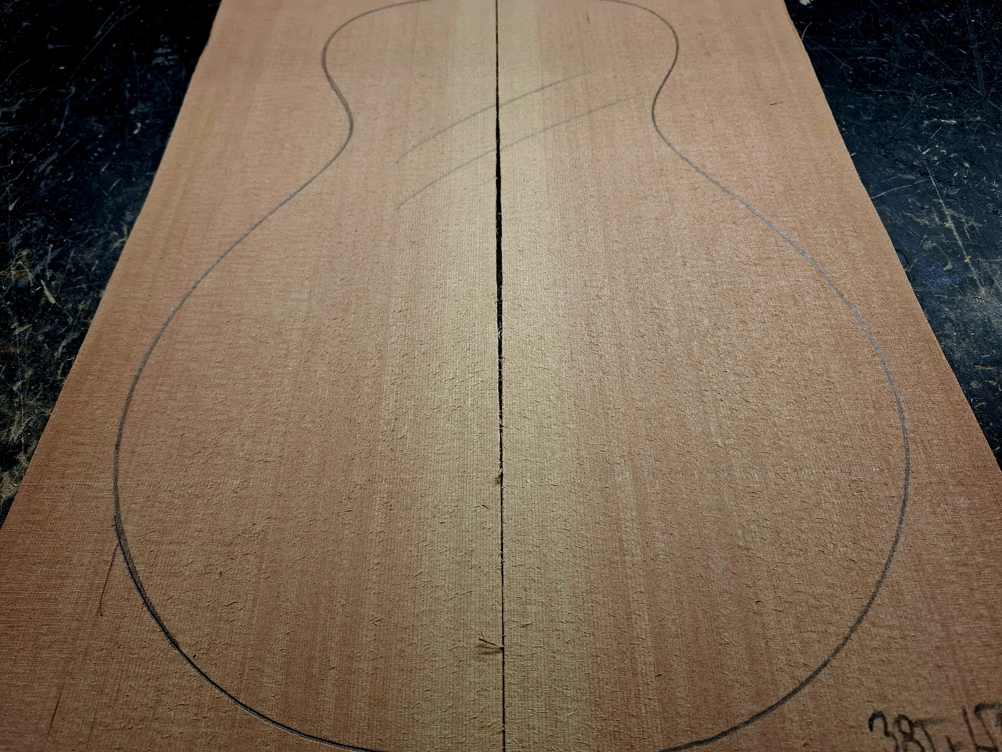Canadian Cedar Baritone Ukulele Soundboard 12175