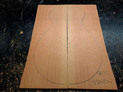 Canadian Cedar Baritone Ukulele Soundboard 12177