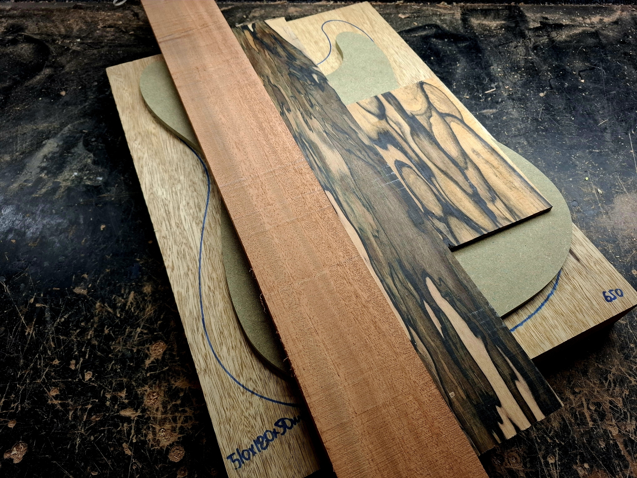 Electric Guitar Tonewood Deal Plus Strat Template 12179