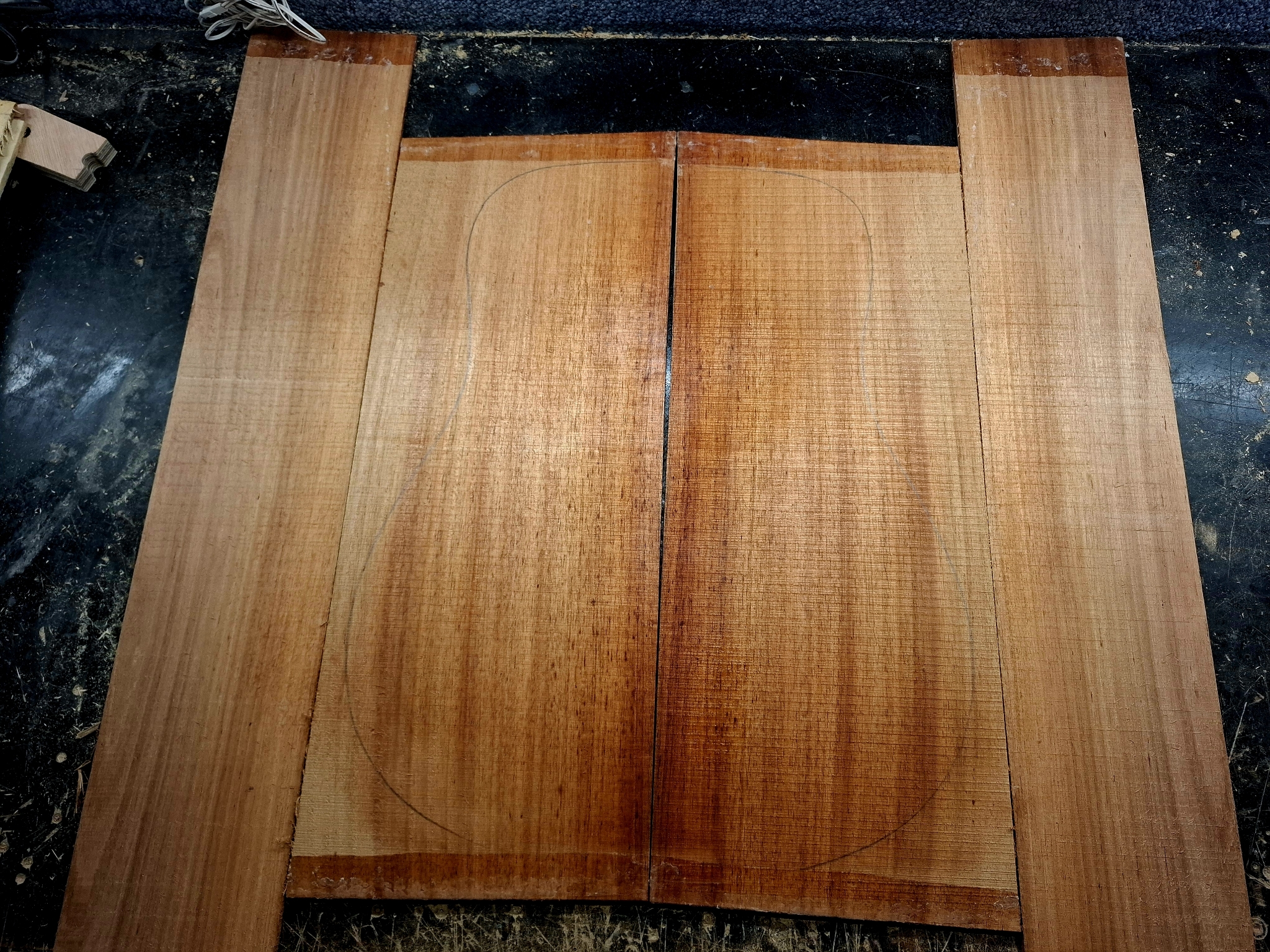 Australian Blackwood Back and Sides Set 12191