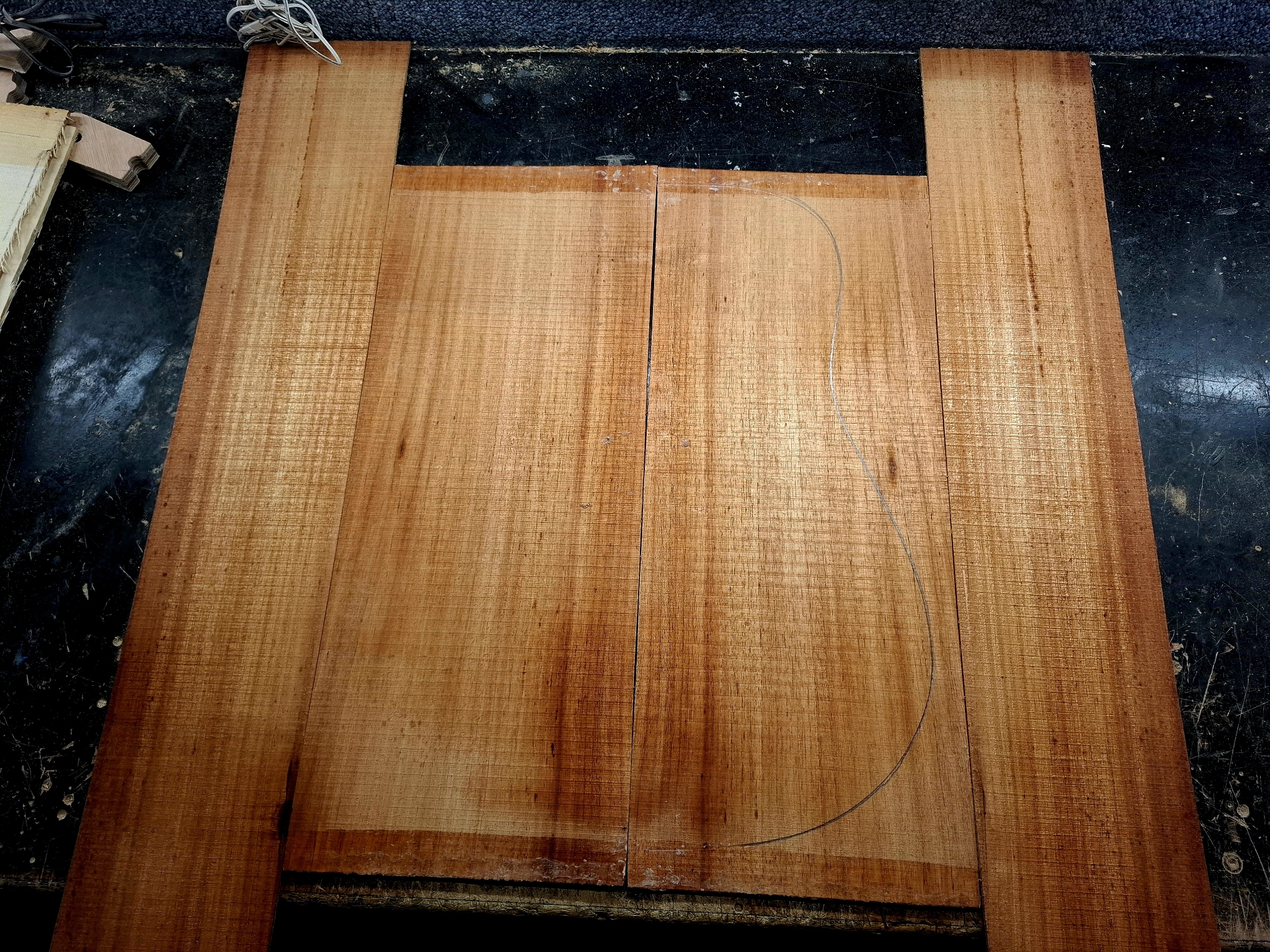 Australian Blackwood Back and Sides Set 12192