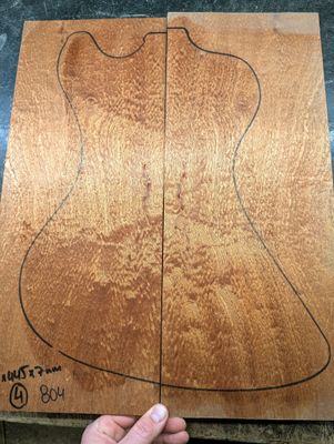 Sapele Pommele Figured Drop Top 804 Sapele Pommele Figured Drop Top 804