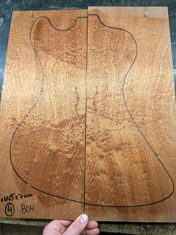 Sapele Pommele Figured Drop Top 804 Sapele Pommele Figured Drop Top 804
