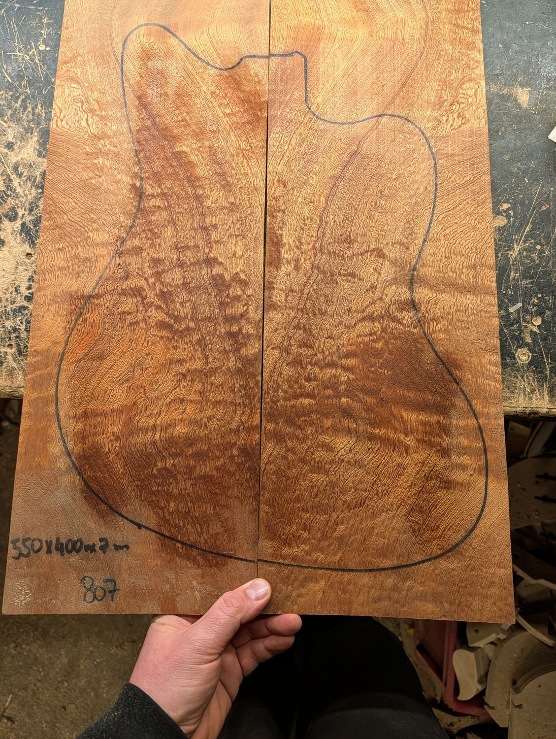 Quilted Sapele Drop Top 807