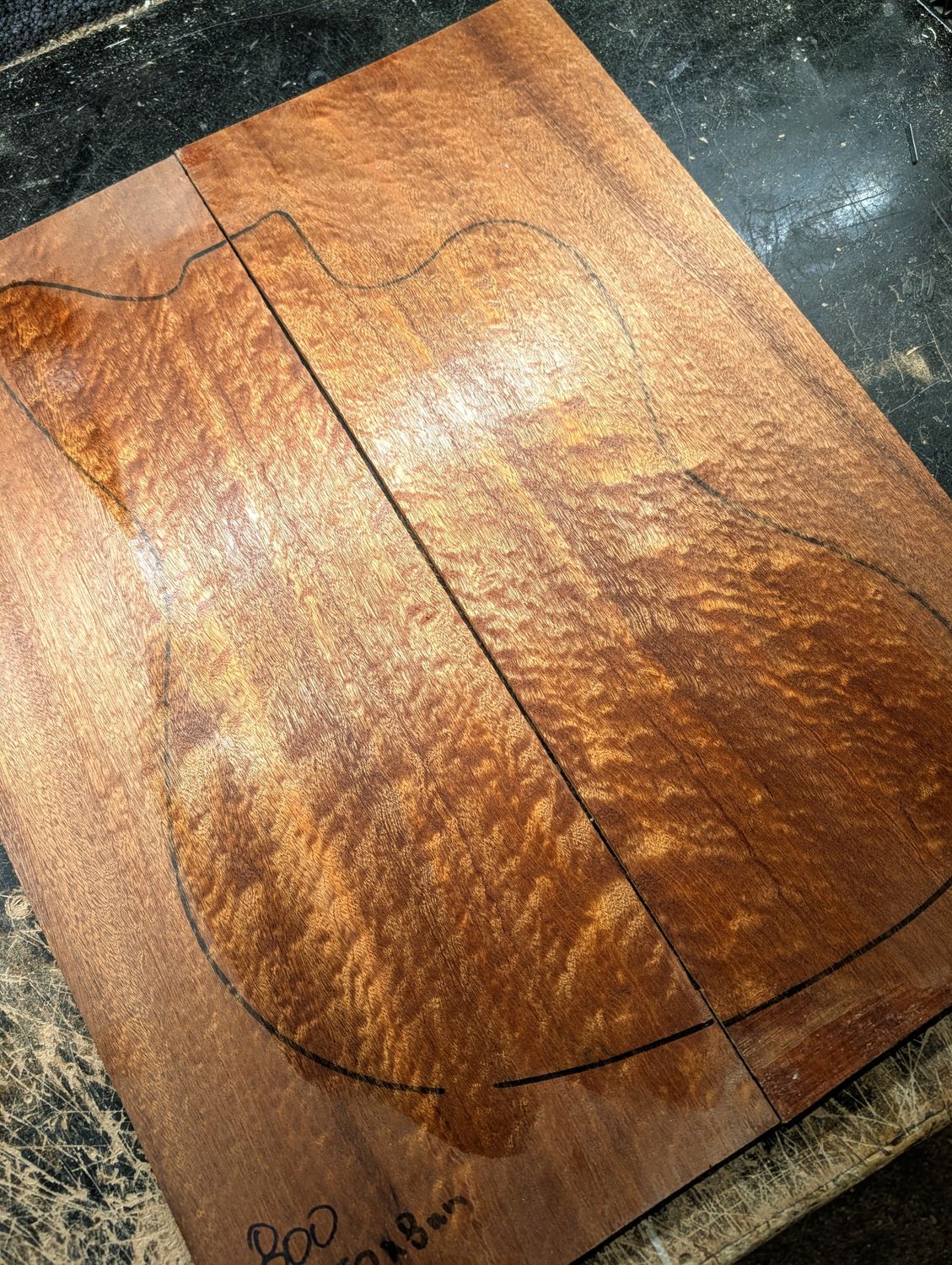 Quilted Sapele Drop Top 800