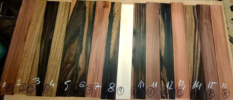 Mixed Species Fingerboards Mixed Species Fingerboards