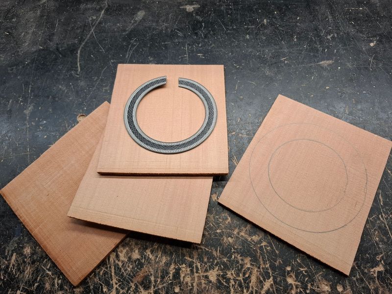 Cedar Soundhole Reinforcement