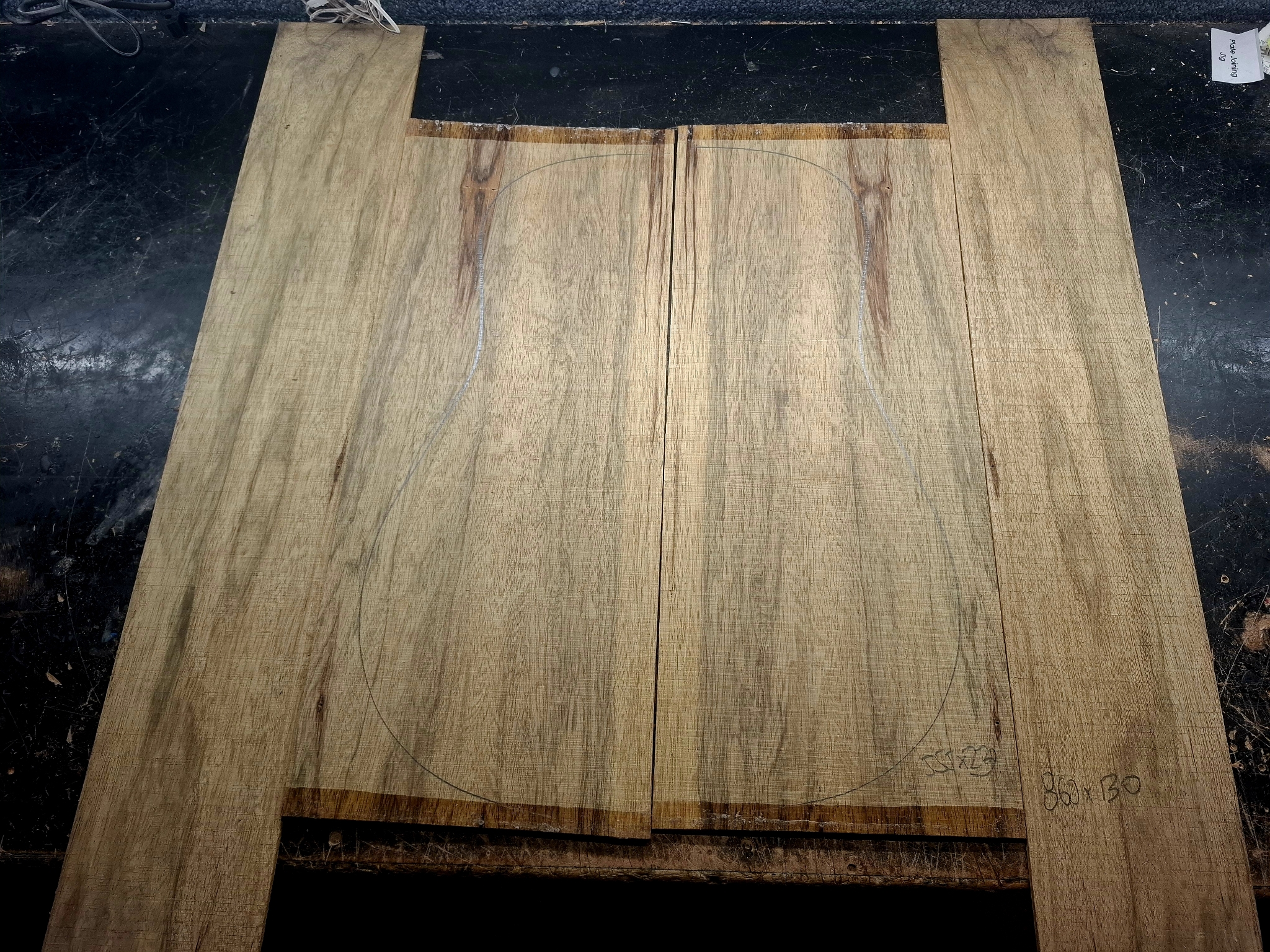 Black Limba Back and Sides 12206