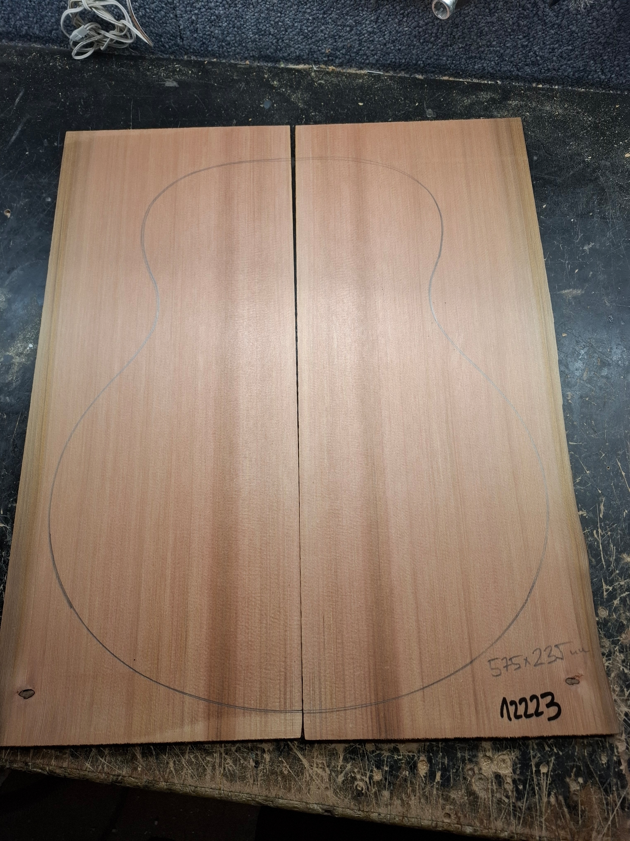 Canadian Cedar Jumbo Soundboard 12223