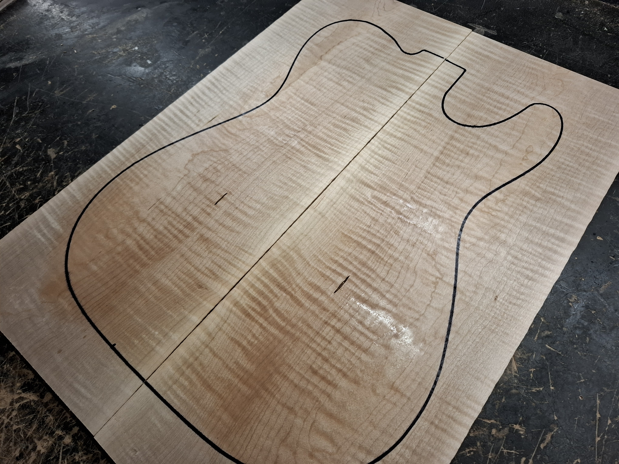 Curly Maple Drop Top 12234