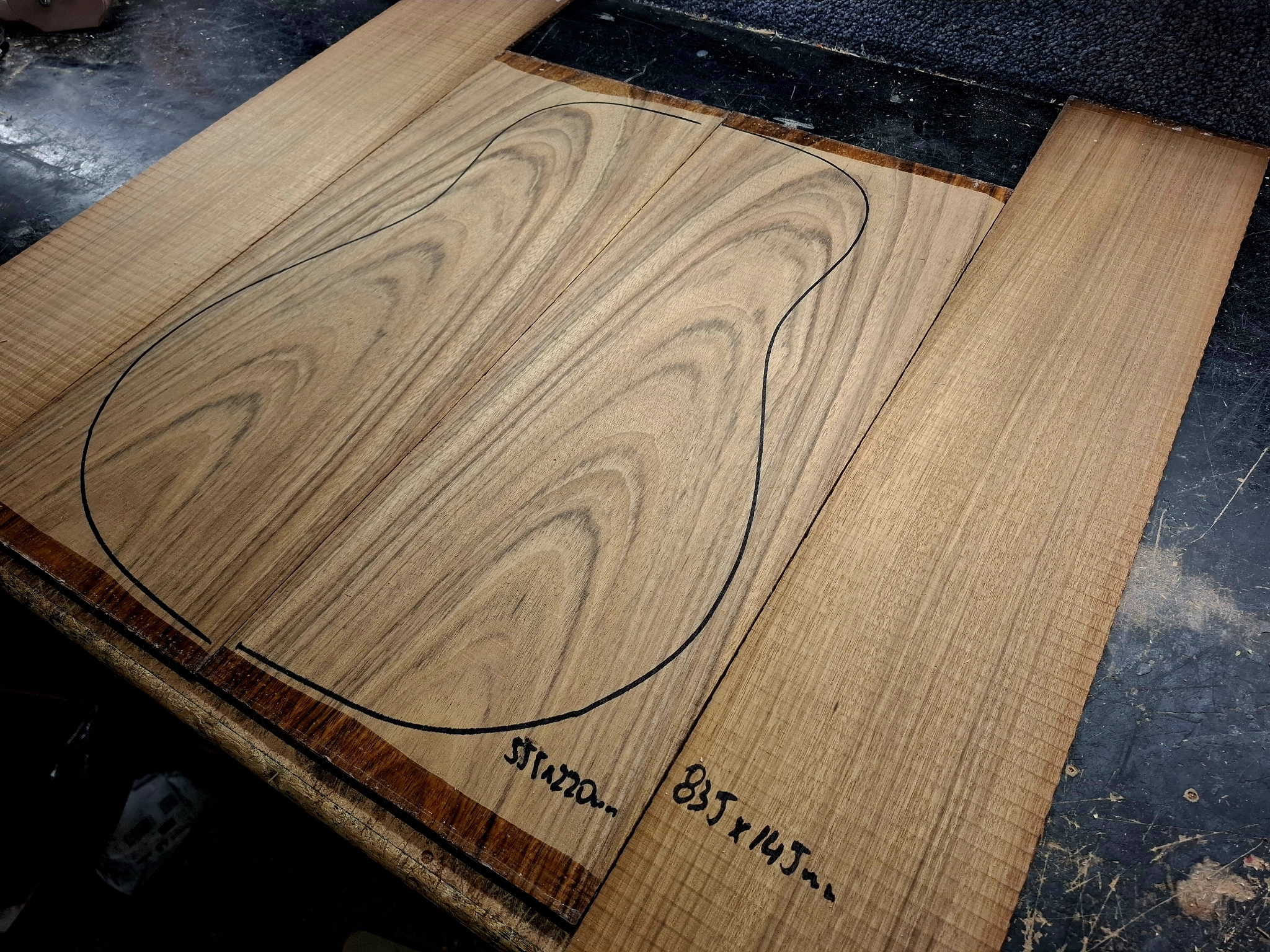 Ovangkol Back and Sides 12229