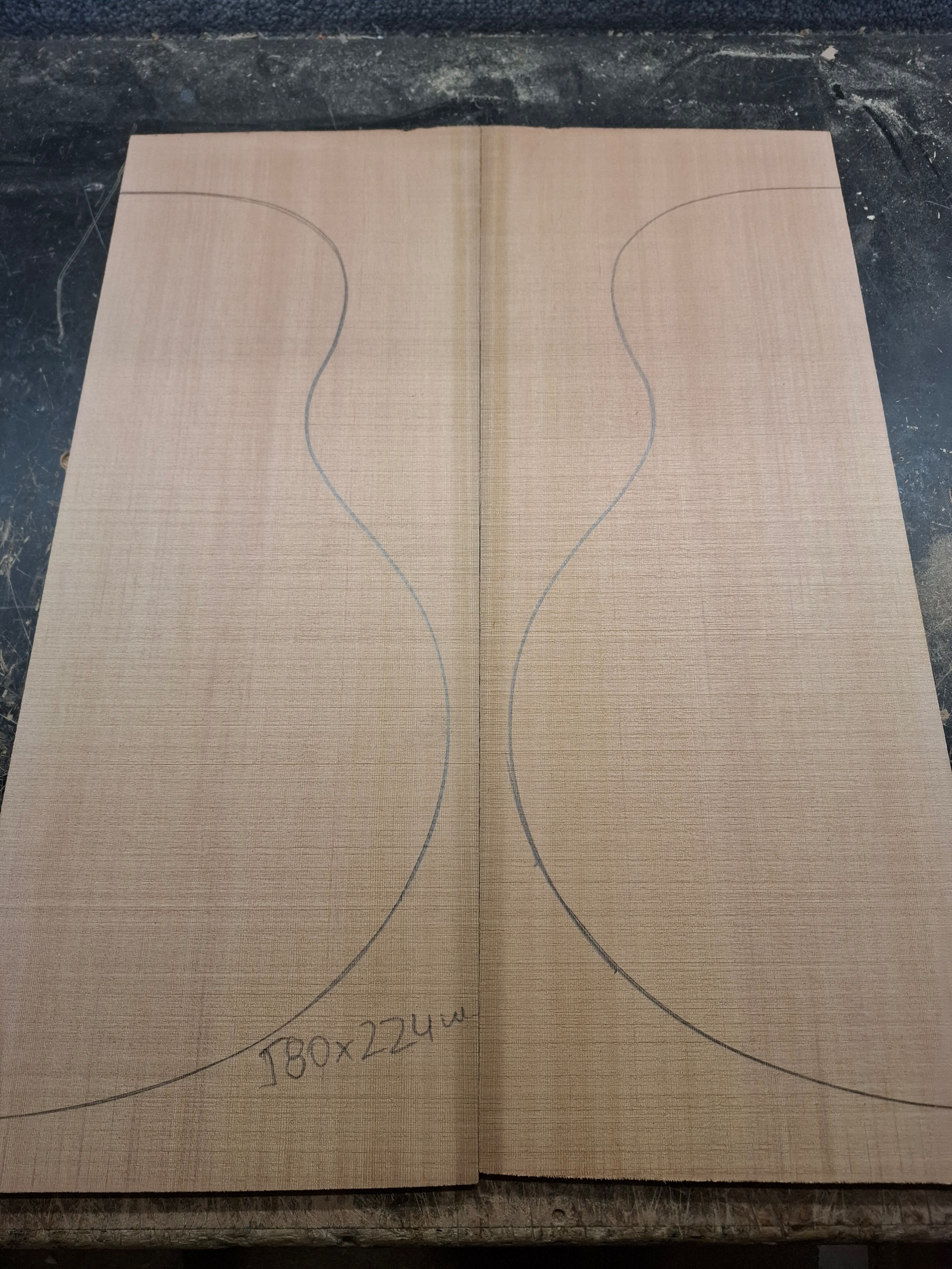 Large Canadian Cedar Soundboard 12239