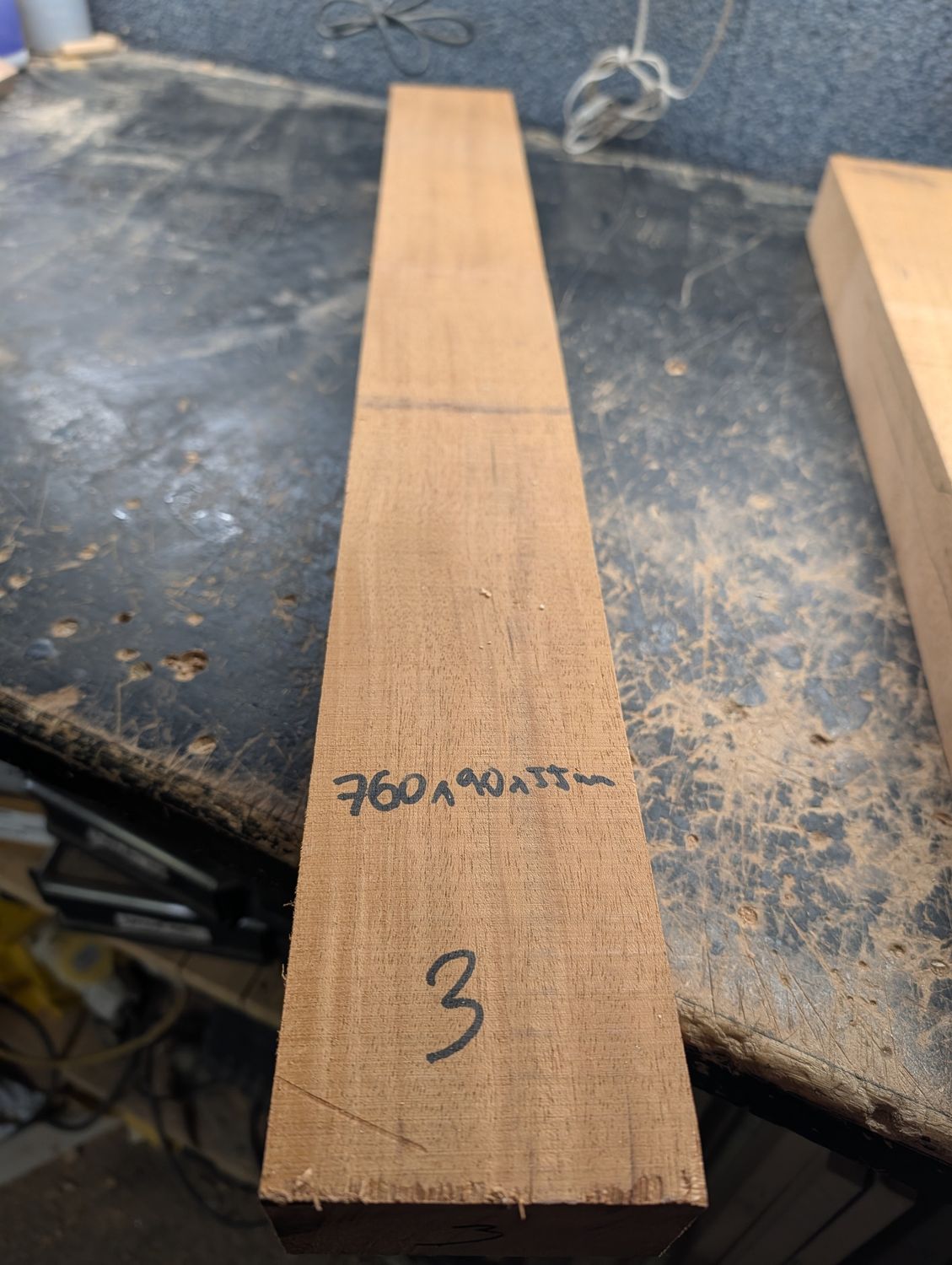 African Mahogany LP Neck Blank 12243