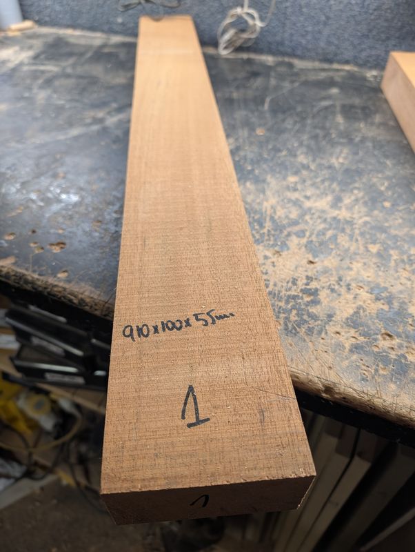 African Mahogany Large 2" Neck Blank 12245