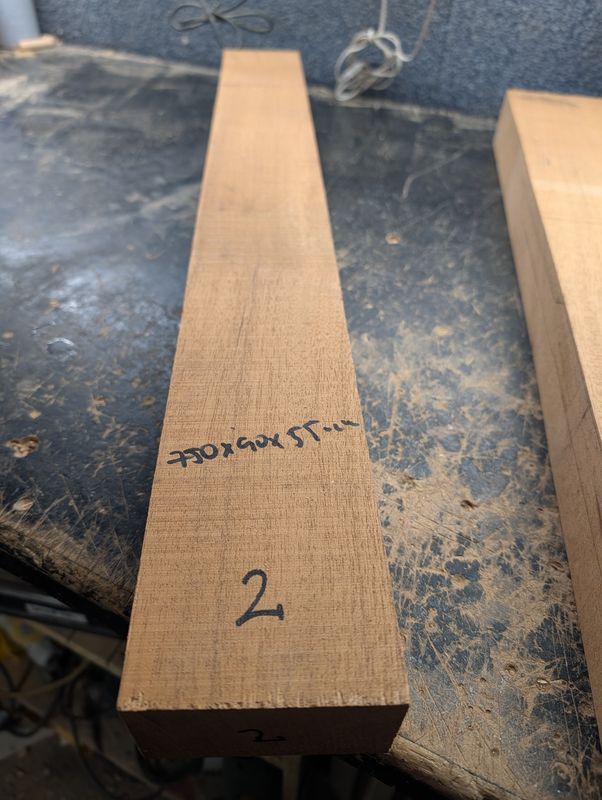 African Mahogany LP Neck Blank 12244