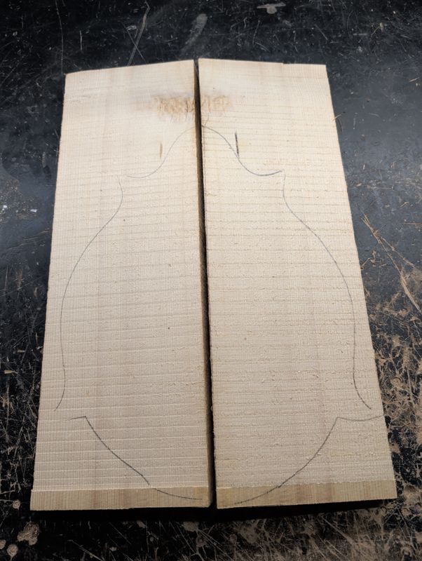 European spruce mandolin/violin wedges 12261