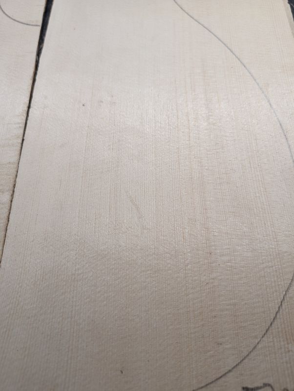 European Spruce Defective Soundboard 12264