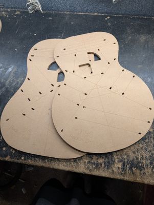 J45 & J185 Factory Seconds Soundboard Templates 12265