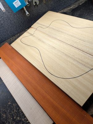 Electric Guitar Tonewood Kit FREE trussrod 12280 Electric Guitar Tonewood Kit FREE trussrod 12280
