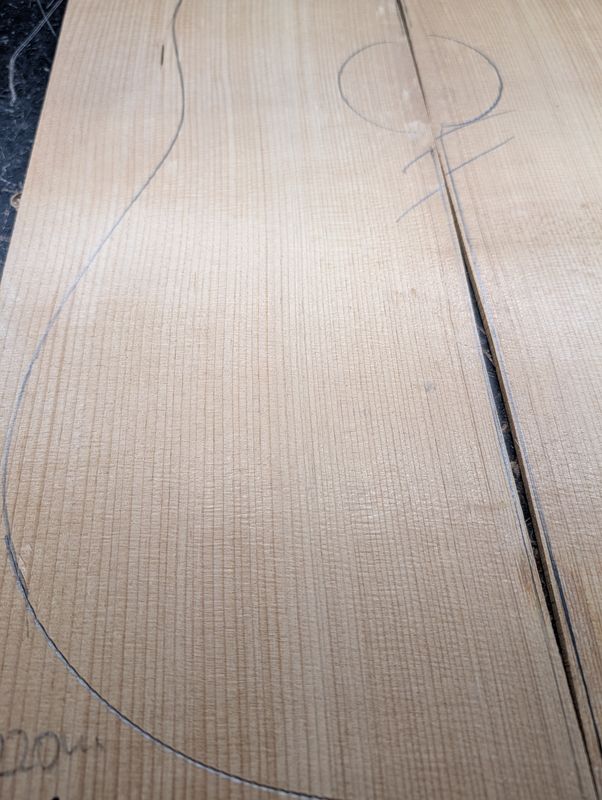 Torrefied Englemann Spruce Soundboard 12286