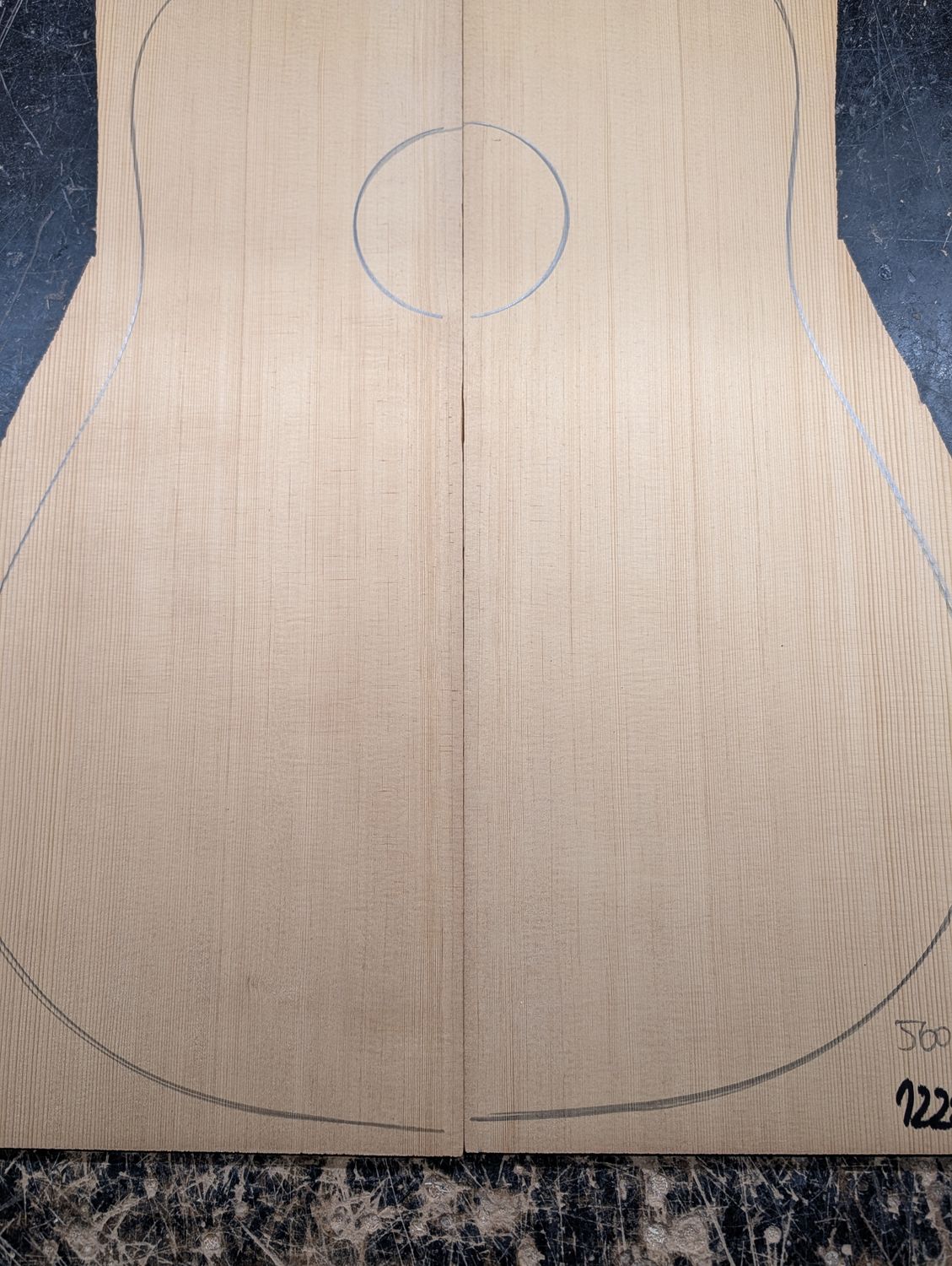 Torrefied Englemann Spruce Soundboard 12287