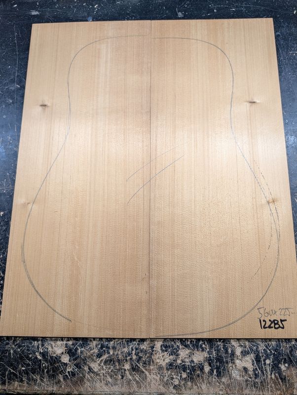 Torrefied Englemann Spruce Soundboard 12285