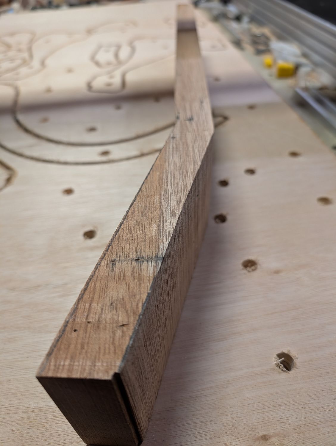 Khaya Mahogany Neck One Piece Angle 15° Pinholes 12292