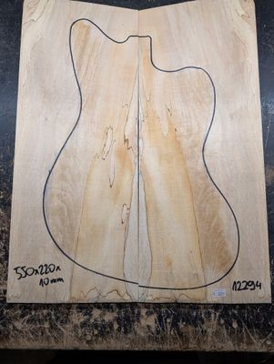 British Spalted Sycamore Drop Top 12294