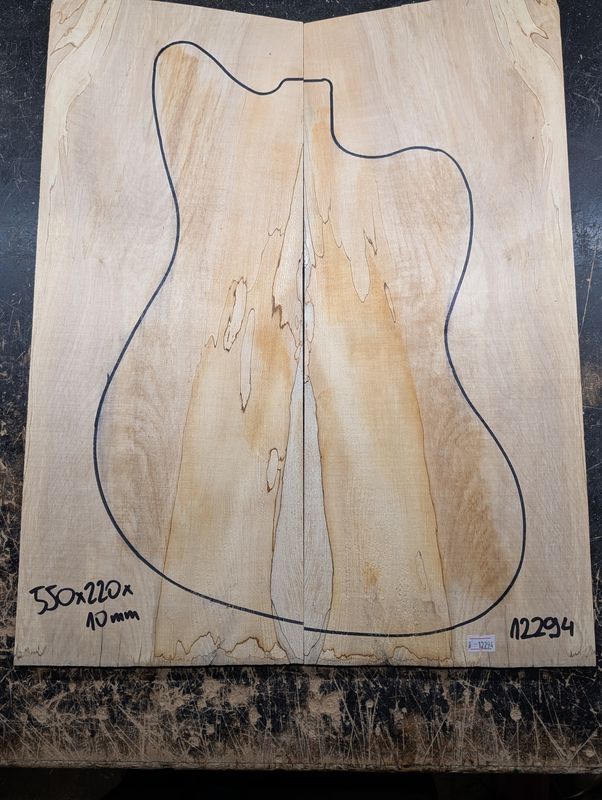 British Spalted Sycamore Drop Top 12294