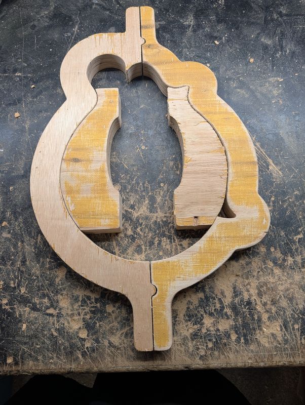 B Stock F5 Mandolin Unfinished Mould 12296 B Stock F5 Mandolin Unfinished Mould 12296