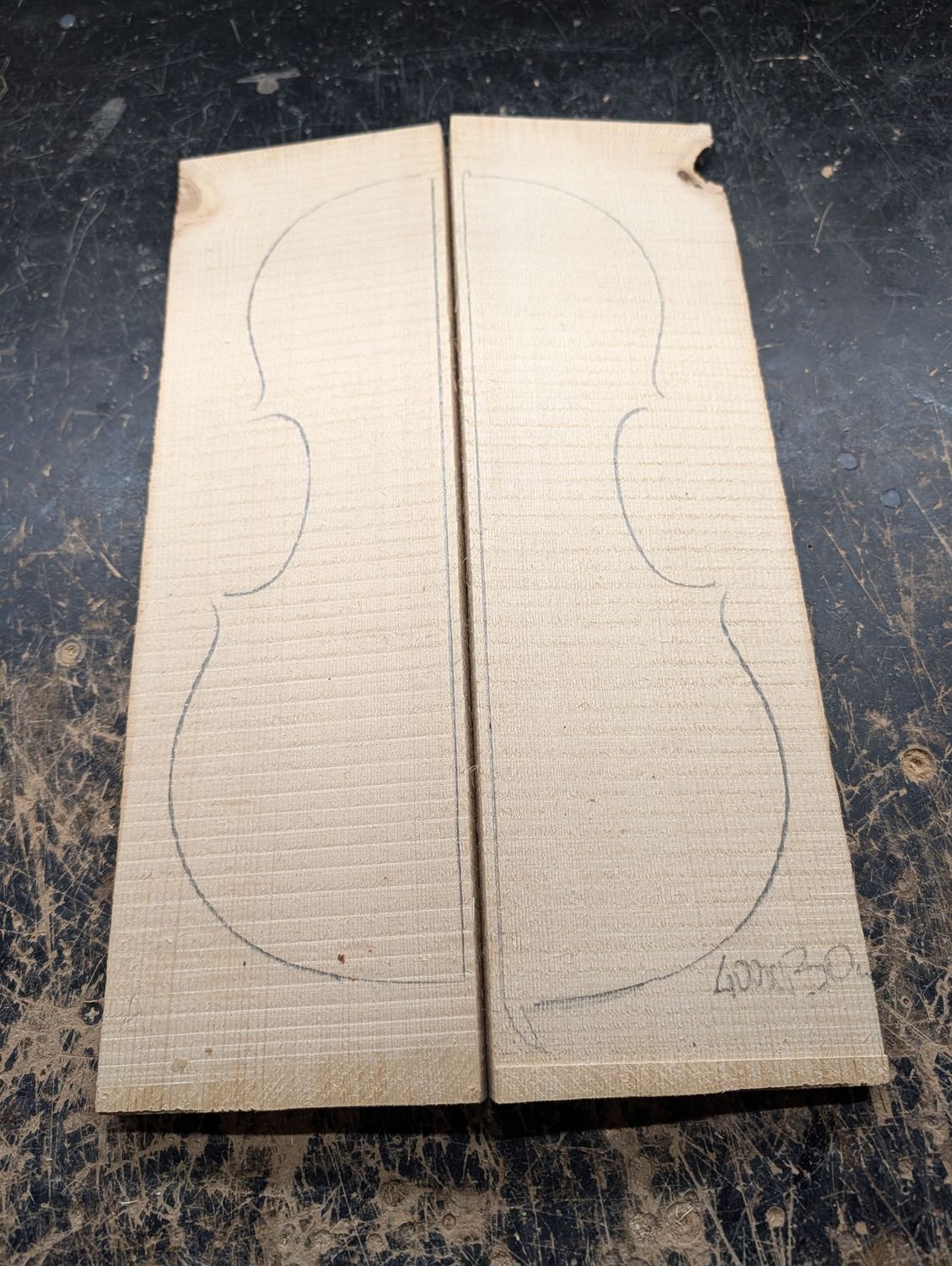 Violin Soundboard Spruce Wedges 12299