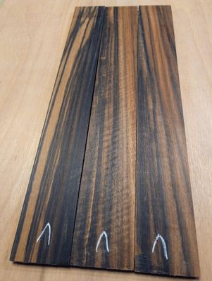 x3 Stripped and Curly Ebony Fingerboards Deal No1