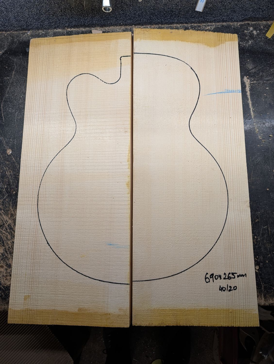 European Spruce Archtop Wedges Soundboard 12312