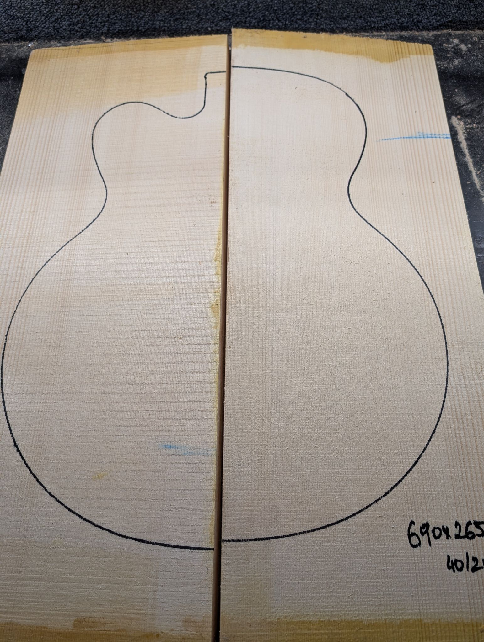 European Spruce Archtop Wedges Soundboard 12312