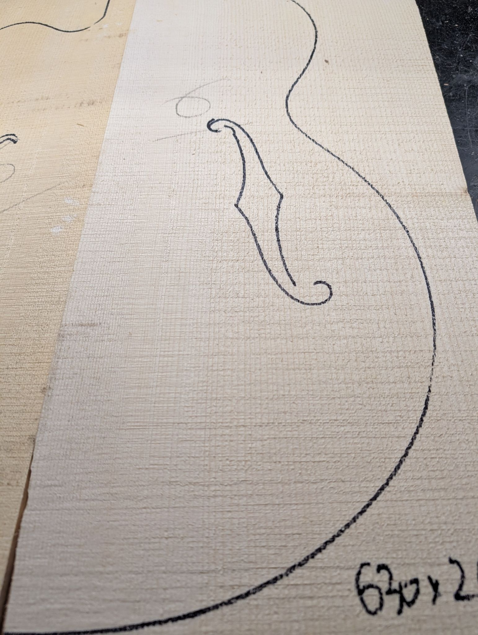 European Spruce Archtop Wedges Soundboard 12316