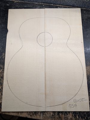 Jumbo European Spruce Soundboard A 12318 Jumbo European Spruce Soundboard A 12318