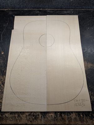 European Spruce Soundboard 12323 European Spruce Soundboard 12323