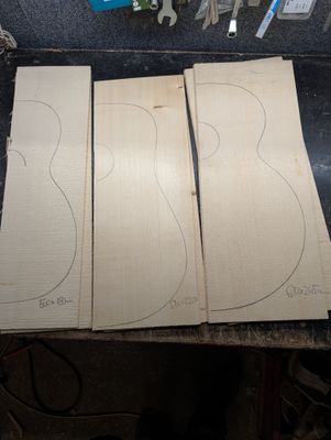 3 European Spruce Soundboards Lot 2