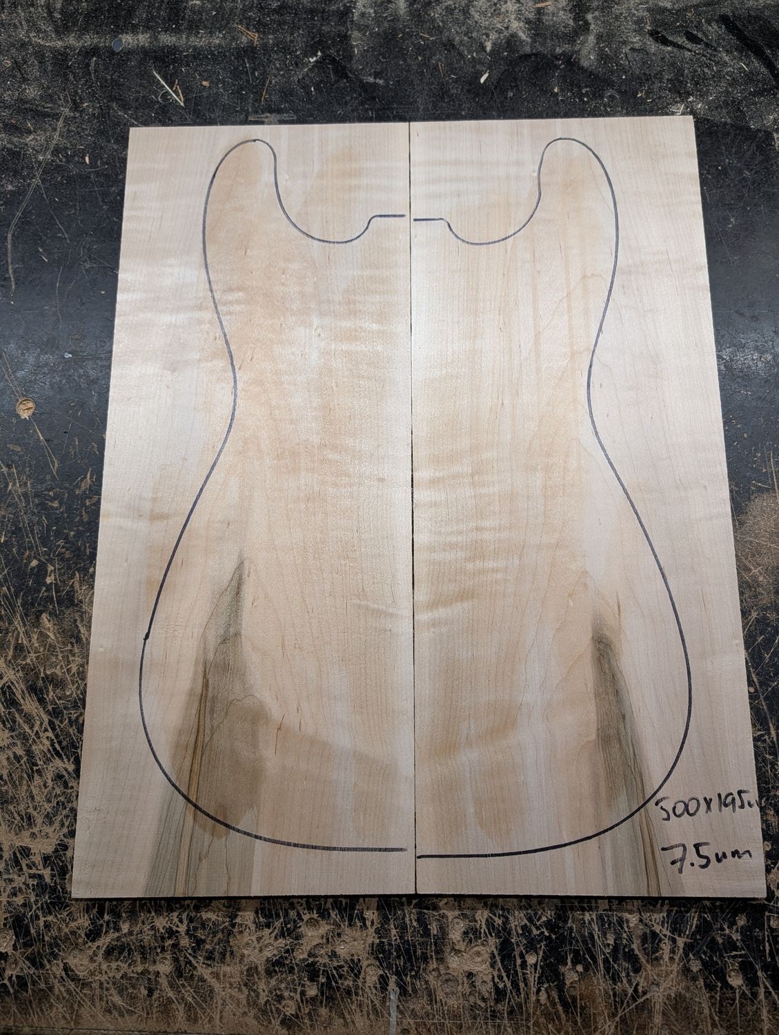 American Curly Maple Drop Top 12332