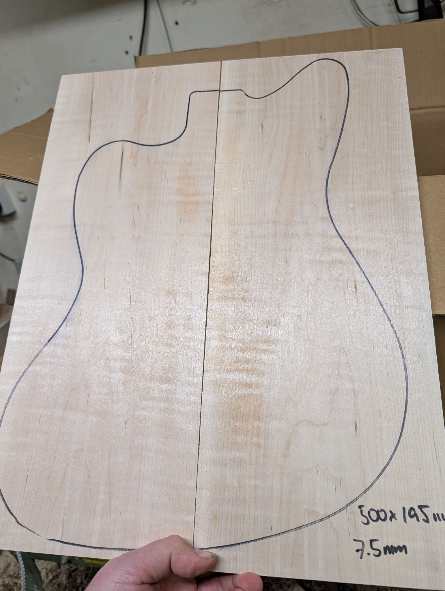 American Curly Maple Drop Top 12333