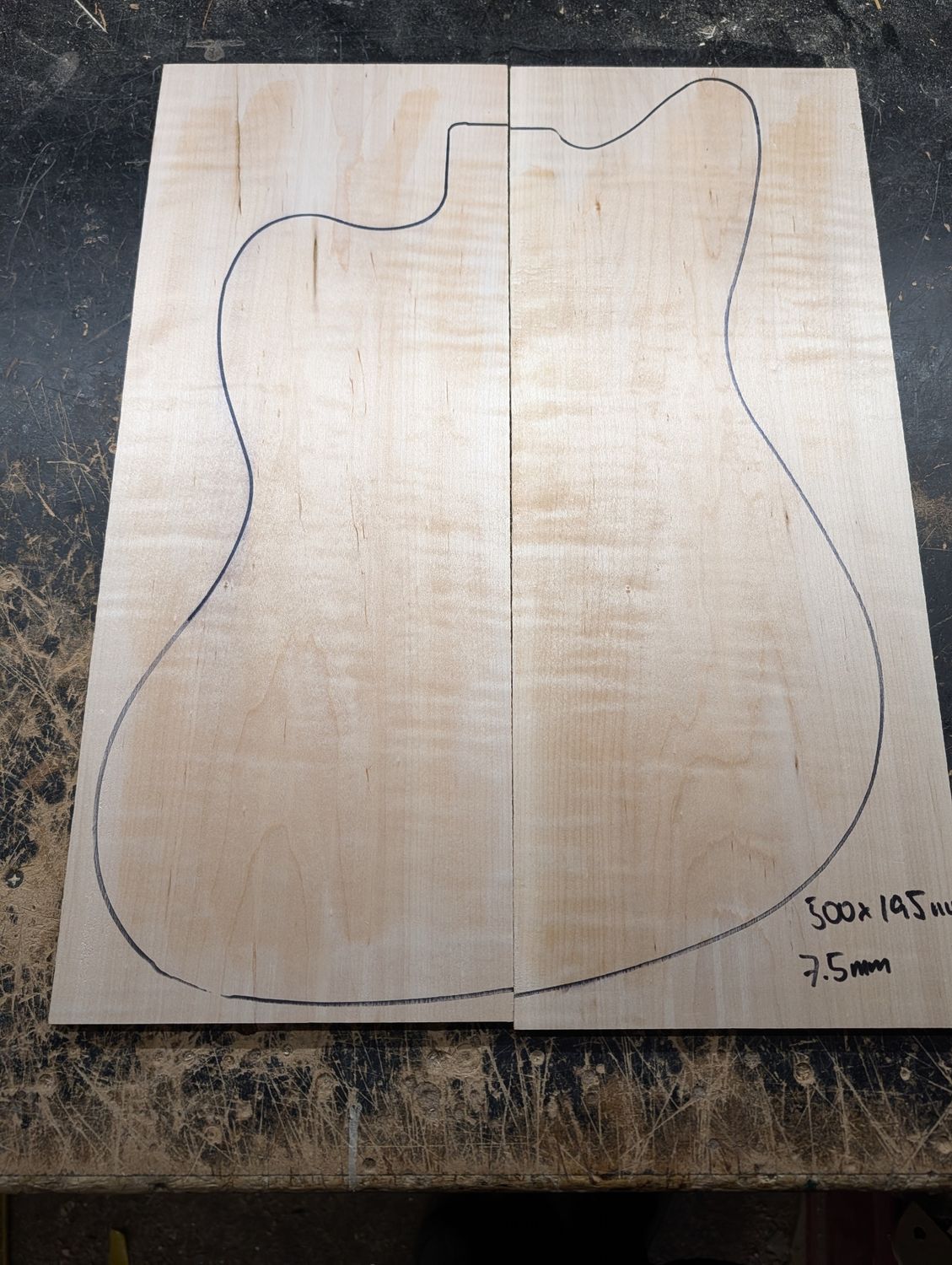 American Curly Maple Drop Top 12333