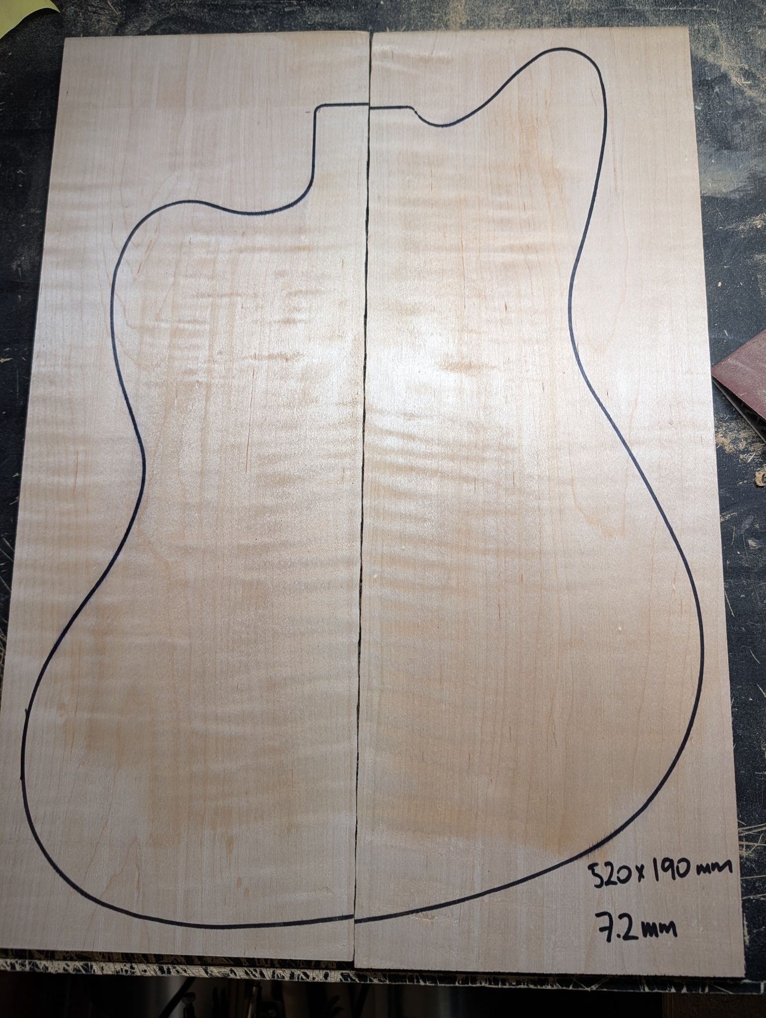 American Curly Maple Drop Top 12330