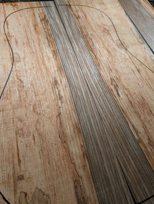 Isle of Man Spalted Ash Back and Sides