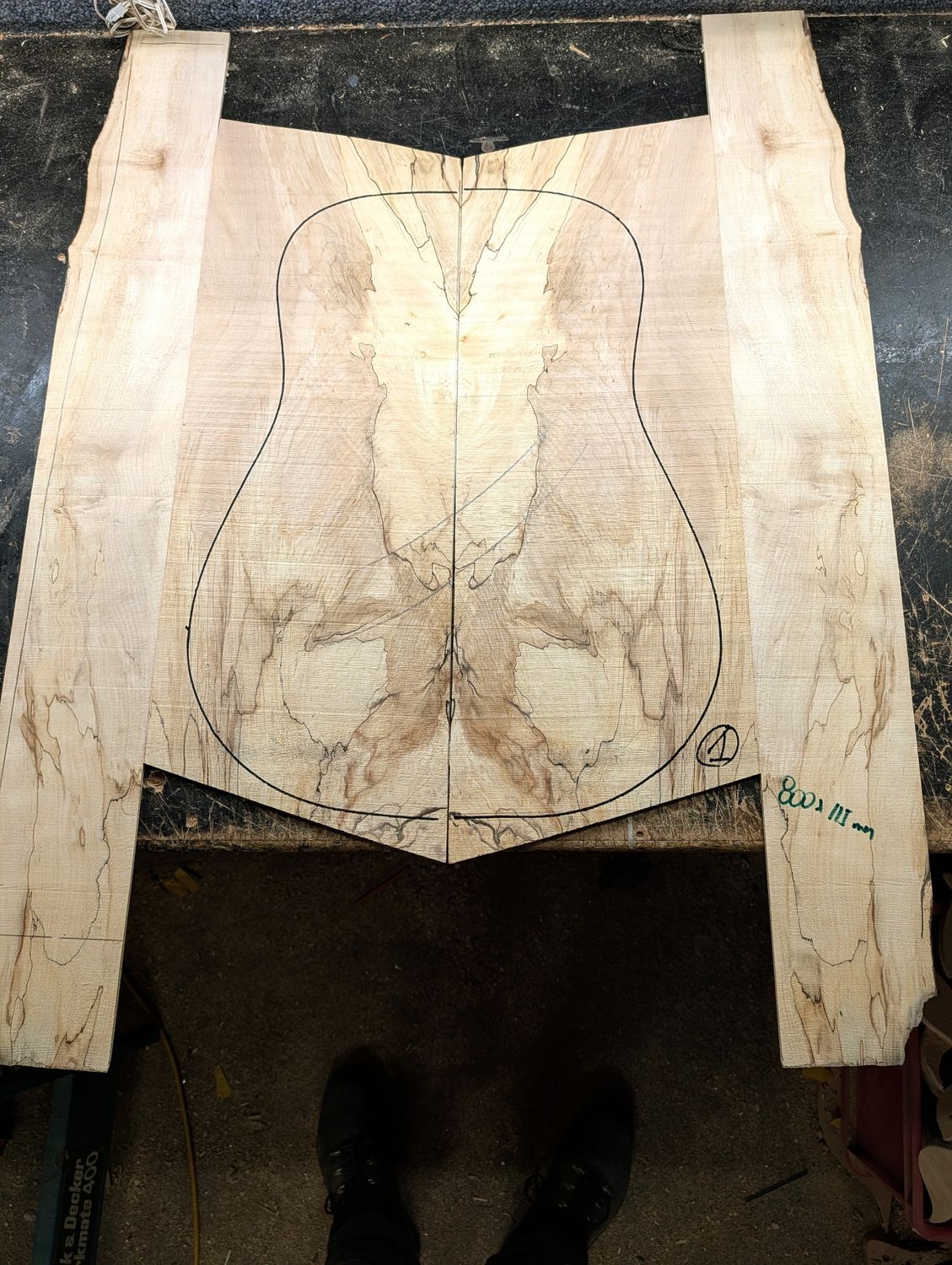 British Spalted Sycamore Back and Sides 1