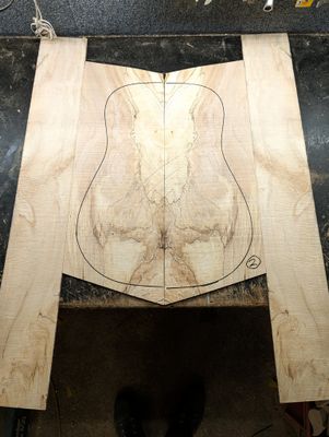 British Spalted Sycamore Back and Sides 2 British Spalted Sycamore Back and Sides 2